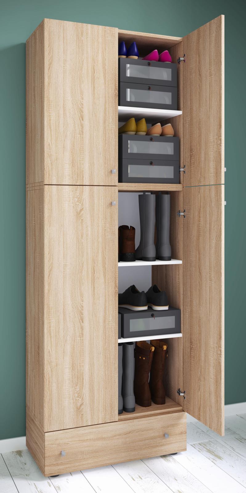 Mehrzweckschrank LONA XXL - Sonoma Eiche - Holz - 200 cm