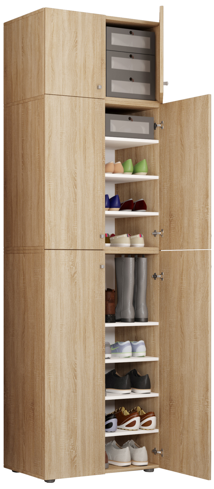 Mehrzweckschrank LONA XXL - Sonoma Eiche - Holz - 233 cm