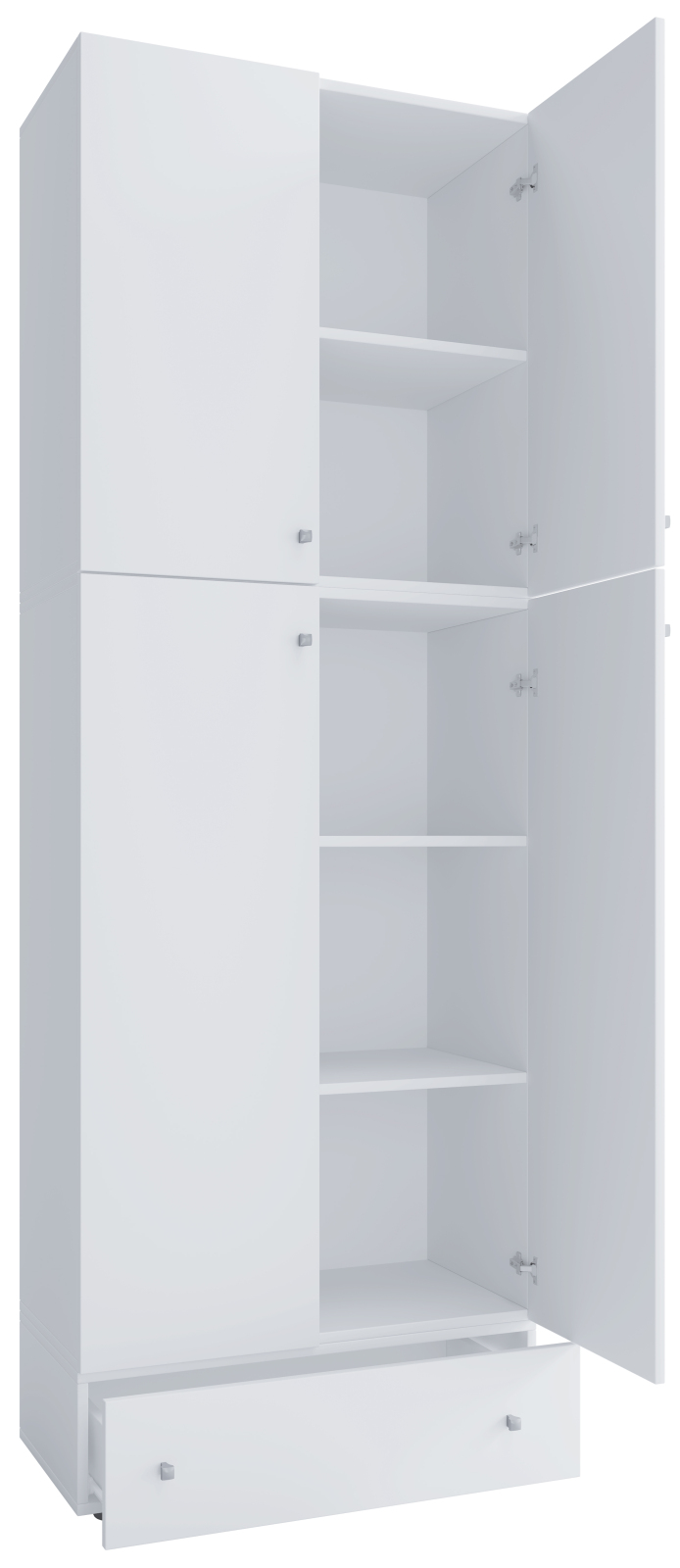 Mehrzweckschrank LONA XXL - weiß - Holz - 200 cm