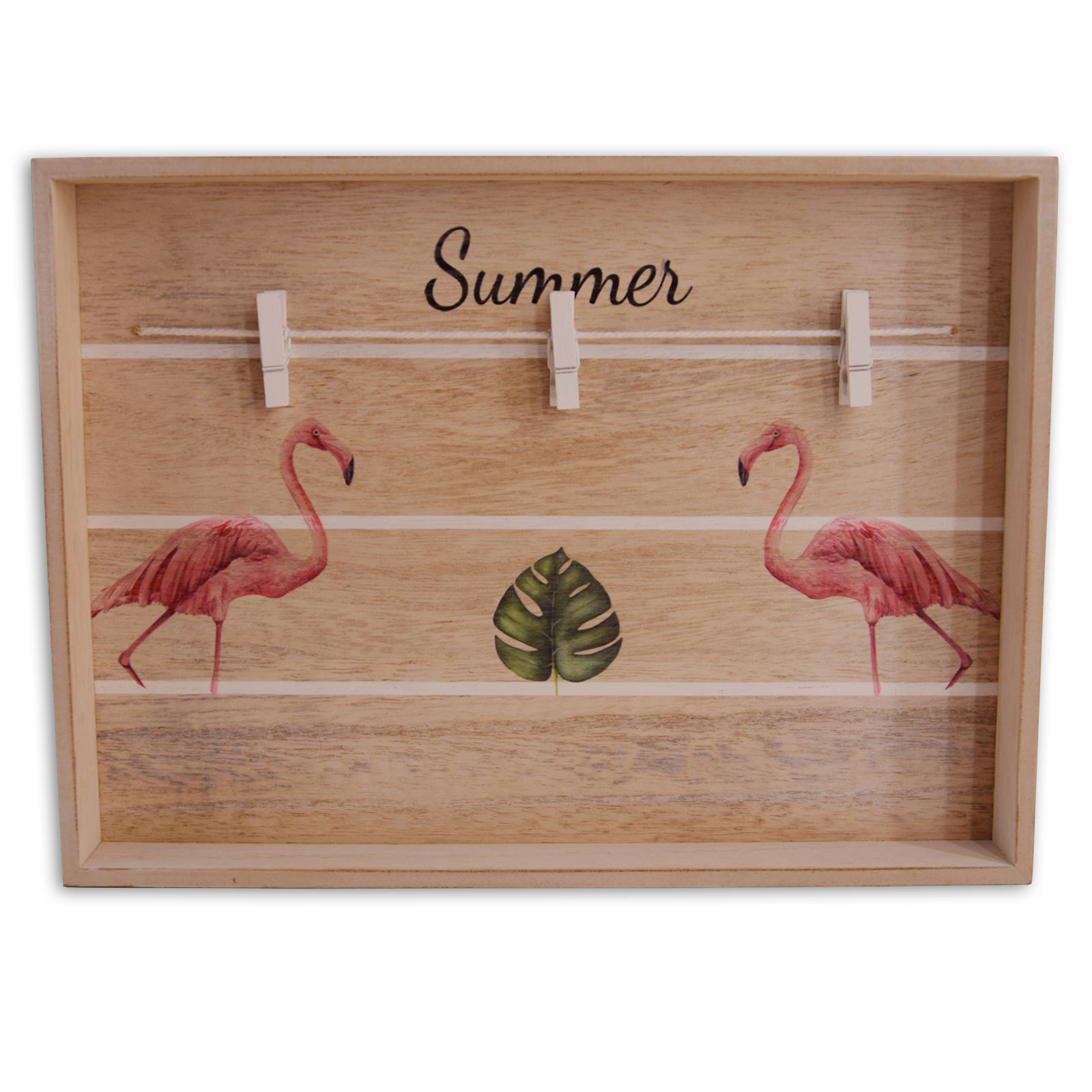 Memoboard - Flamingos - Holz - 30 cm