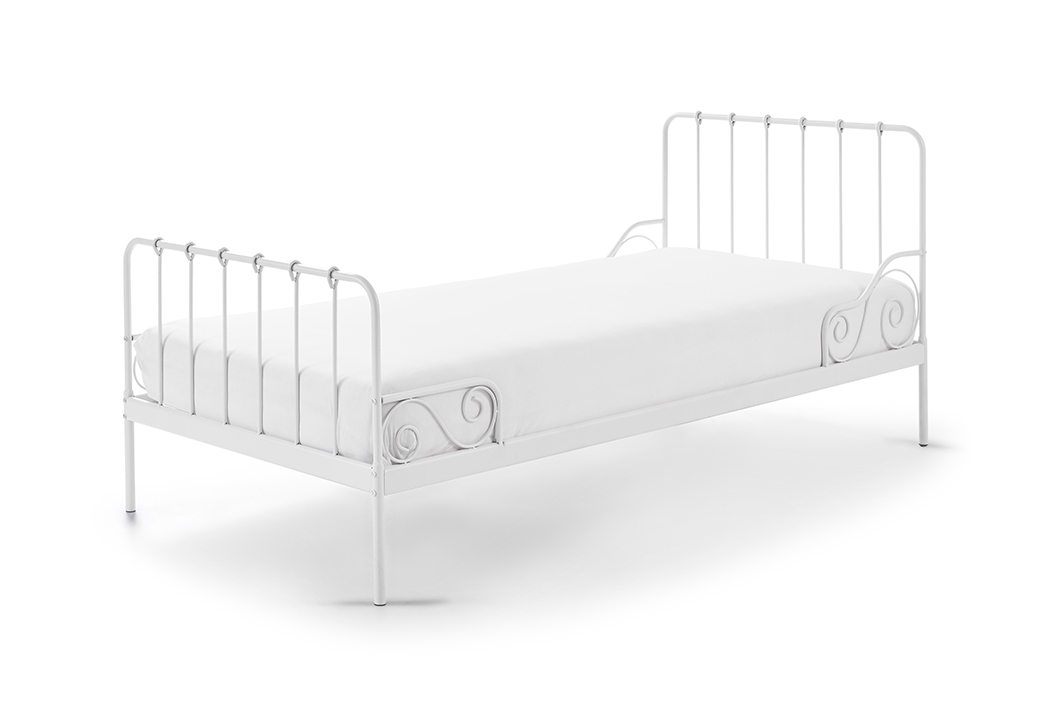 Metallbett ALICE - weiß - 90x200 cm