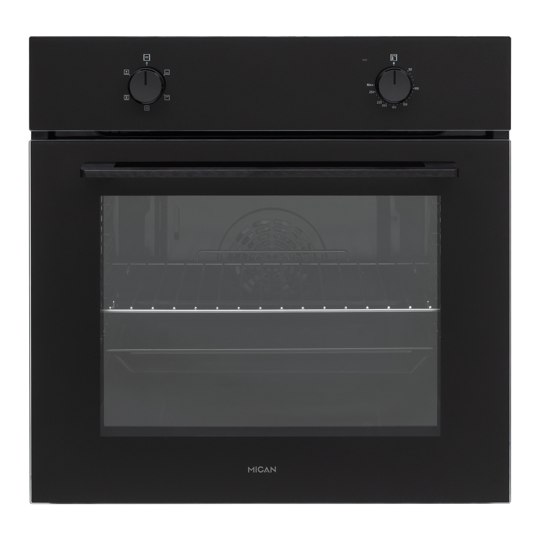MICAN Einbau-Backofen BOAUS65 - schwarz - A