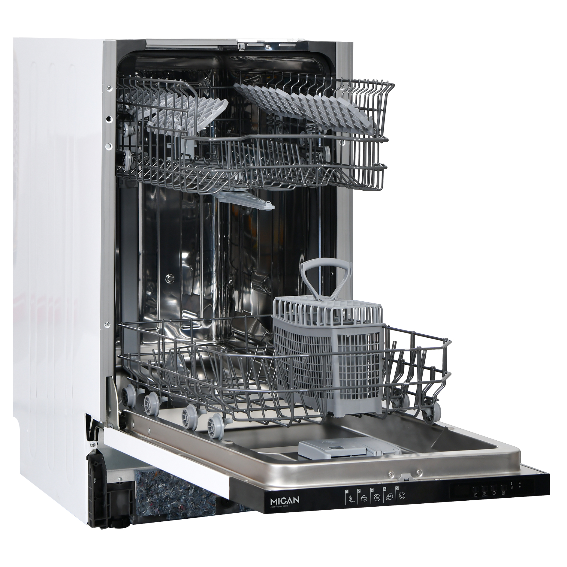 MICAN Einbau-Geschirrspüler GSV45D - vollintegriert - 45 cm - D