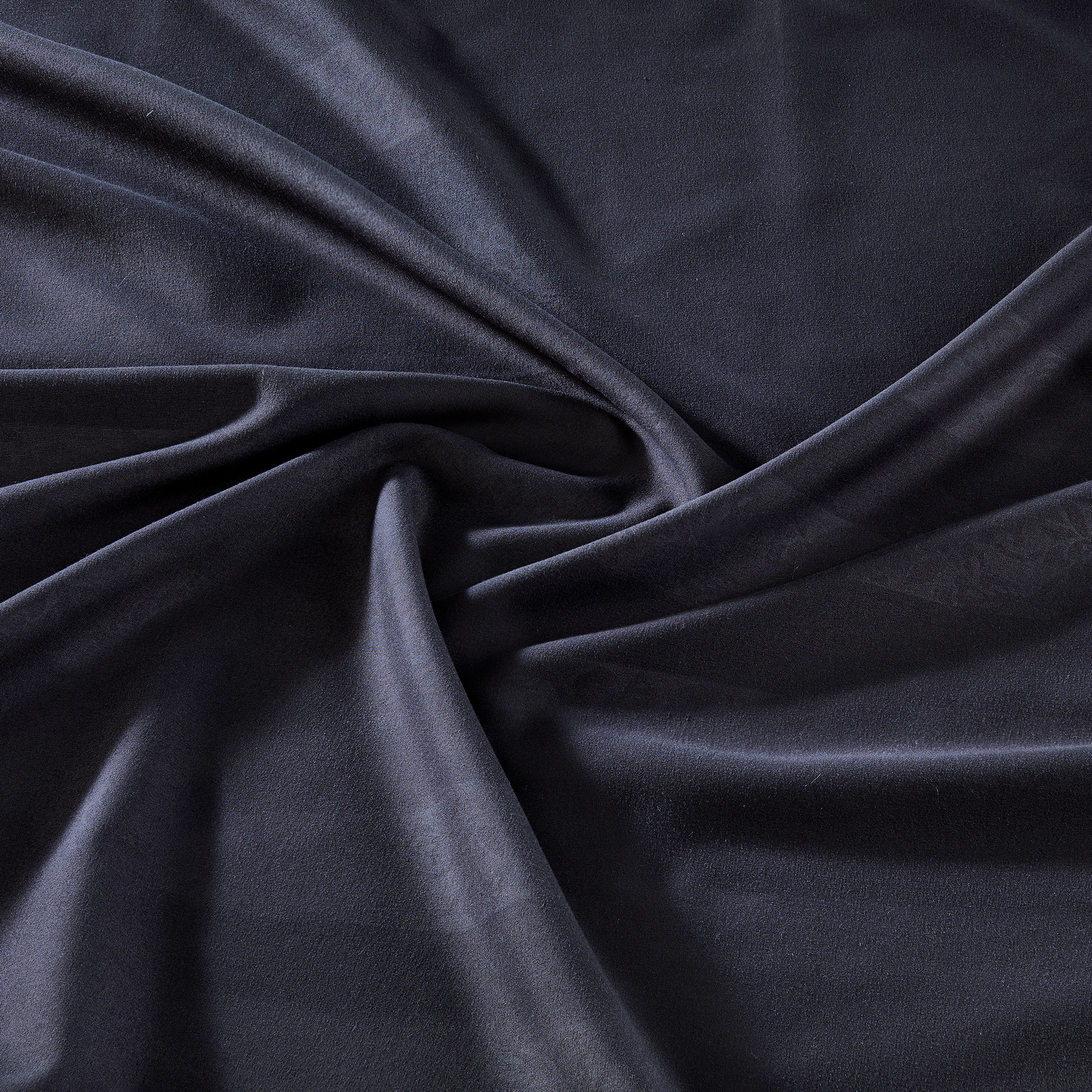 Microfaser-Bettwäsche - anthrazit - Floral Stripe - 135x200 cm
