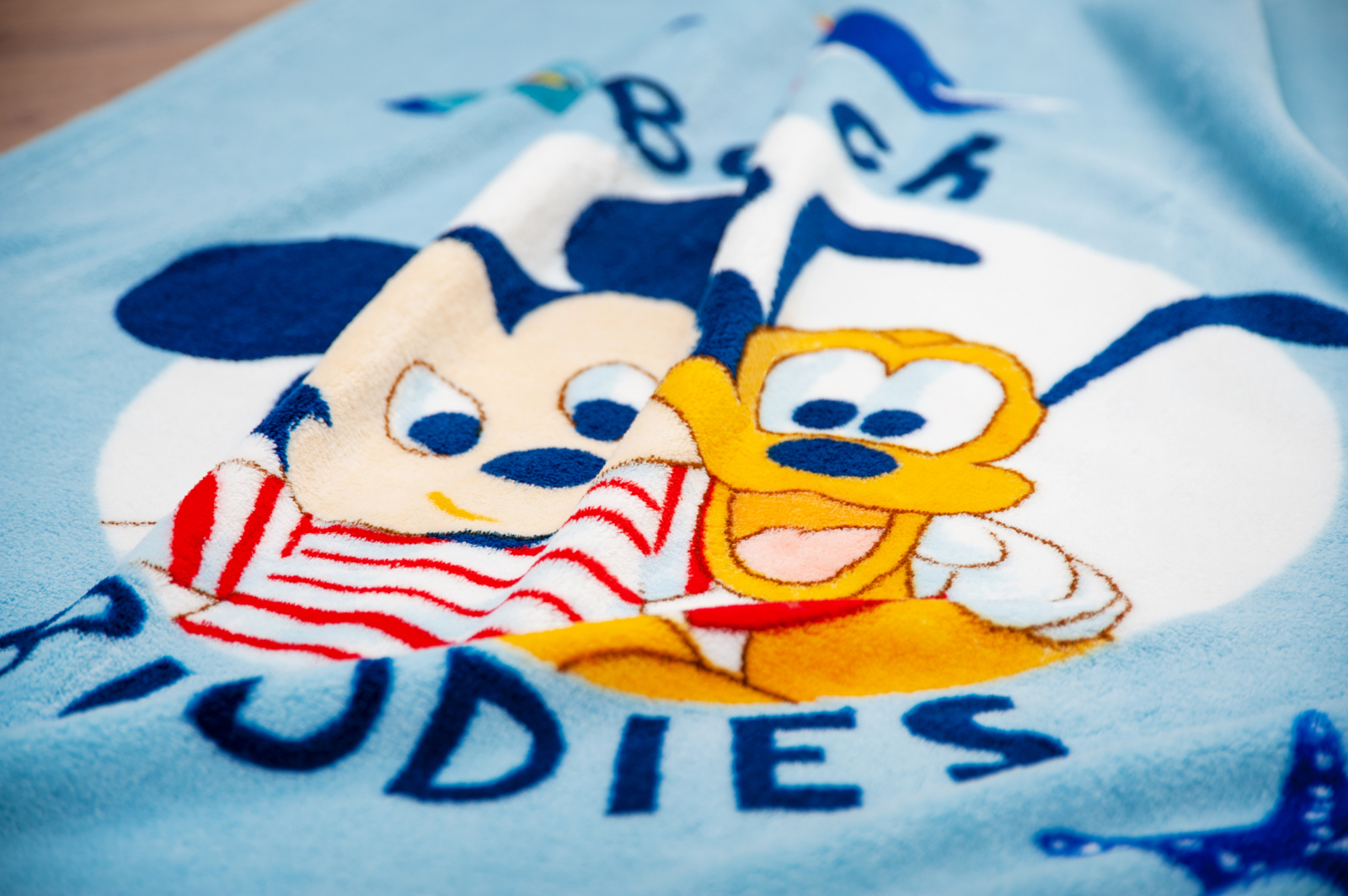 Microfaser-Flauschdecke MICKEY MOUSE - blau - 75x100 cm