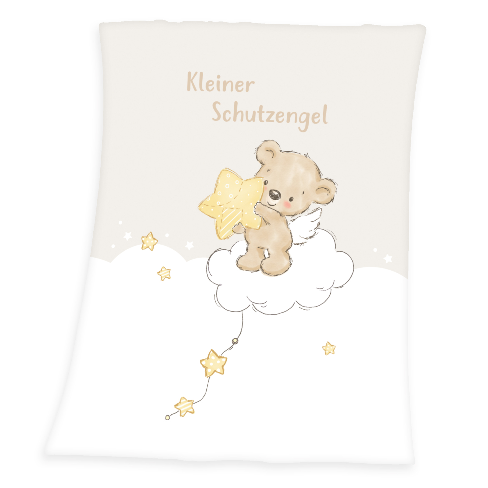 Microfaserflausch-Decke KLEINER SCHUTZENGEL - 75x100 cm