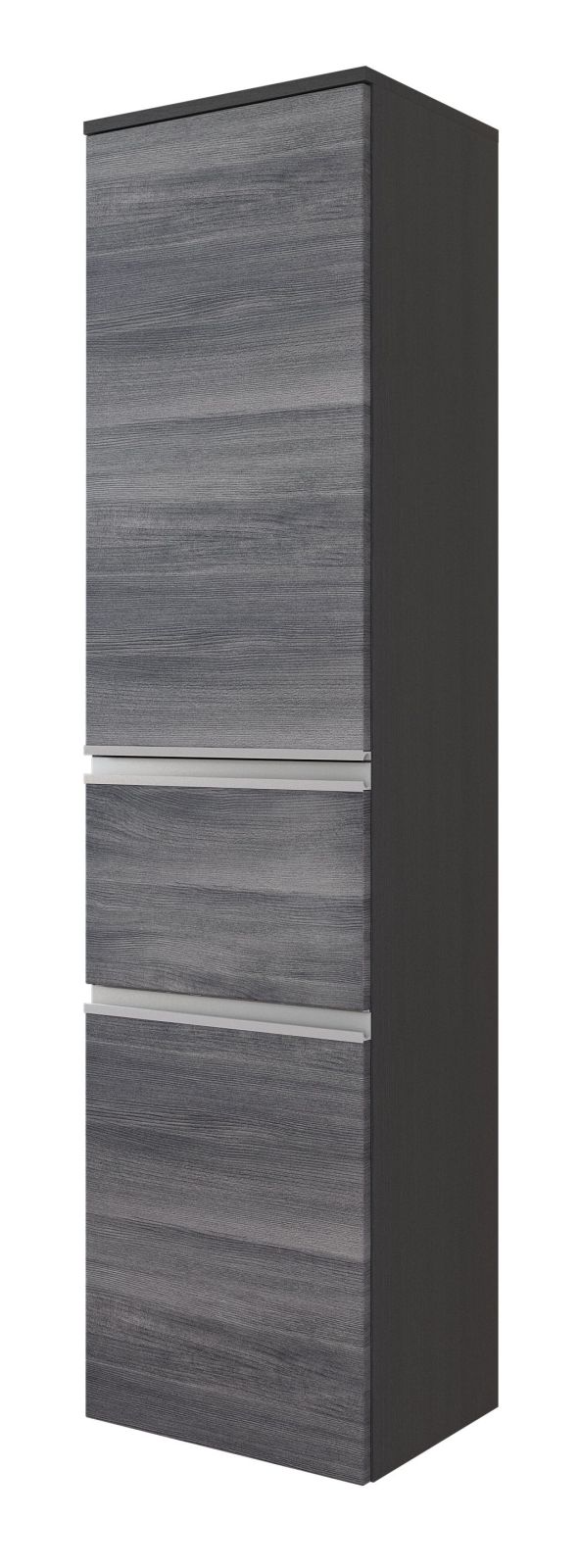 Midischrank AREZZO - graphitgrau-Eiche rauchsilber - 40 cm