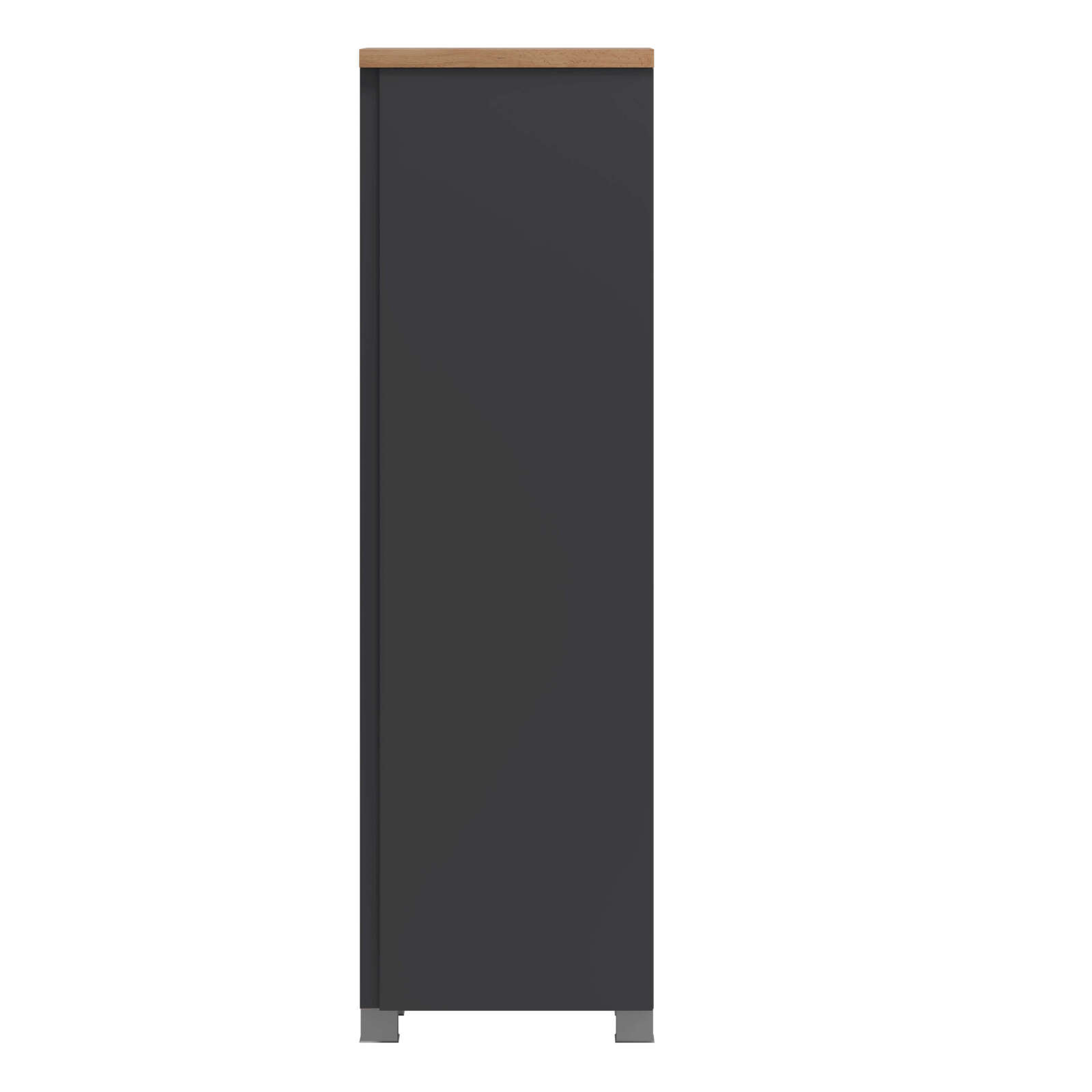 Midischrank AROSA - Wotaneiche - grau matt - 40 cm