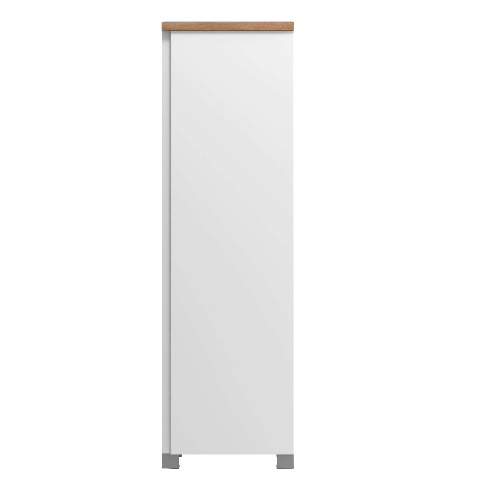 Midischrank AROSA - Wotaneiche - weiß matt - 40 cm