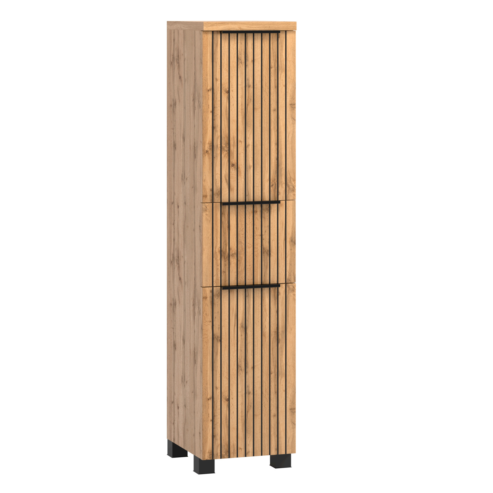 Midischrank CHESTER - Wotaneiche - 2 Türen - ein Auszug - 30 cm