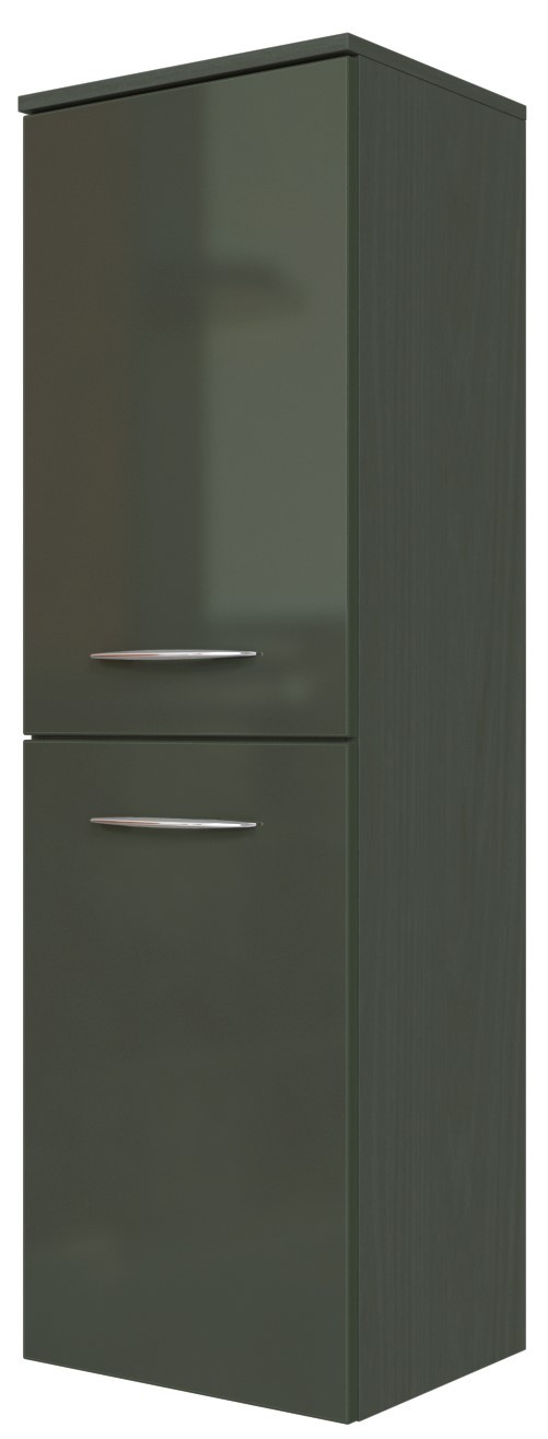Midischrank FLORIDA - grau Hochglanz - graphitgrau - 40 cm