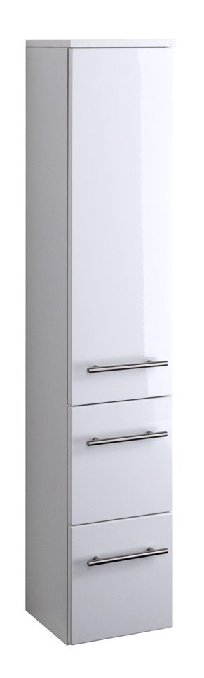 Midischrank PARMA - weiß Hochglanz - weiß - 25 cm