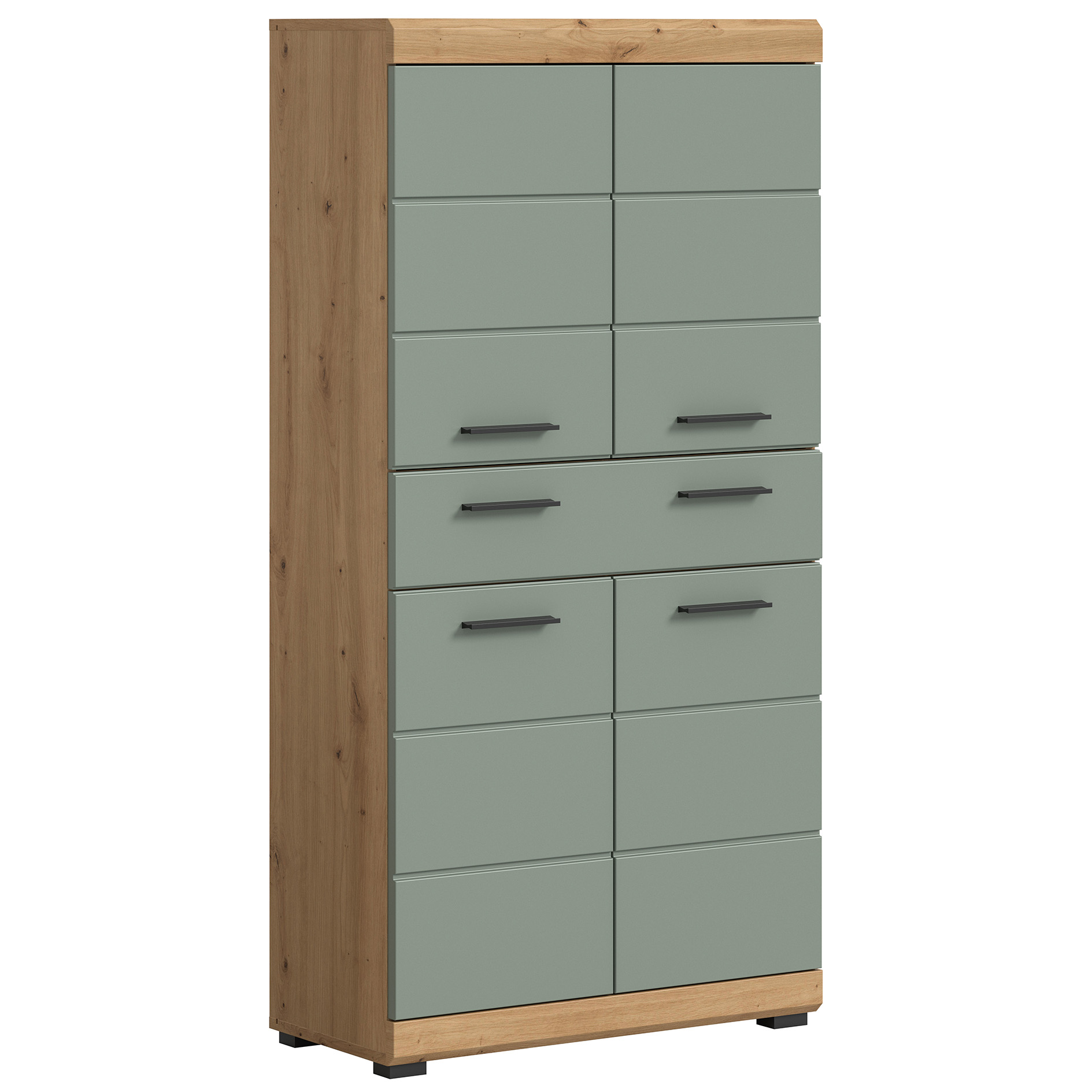 Midischrank SCOUT - Salbei - Artisan Eiche - 74 cm