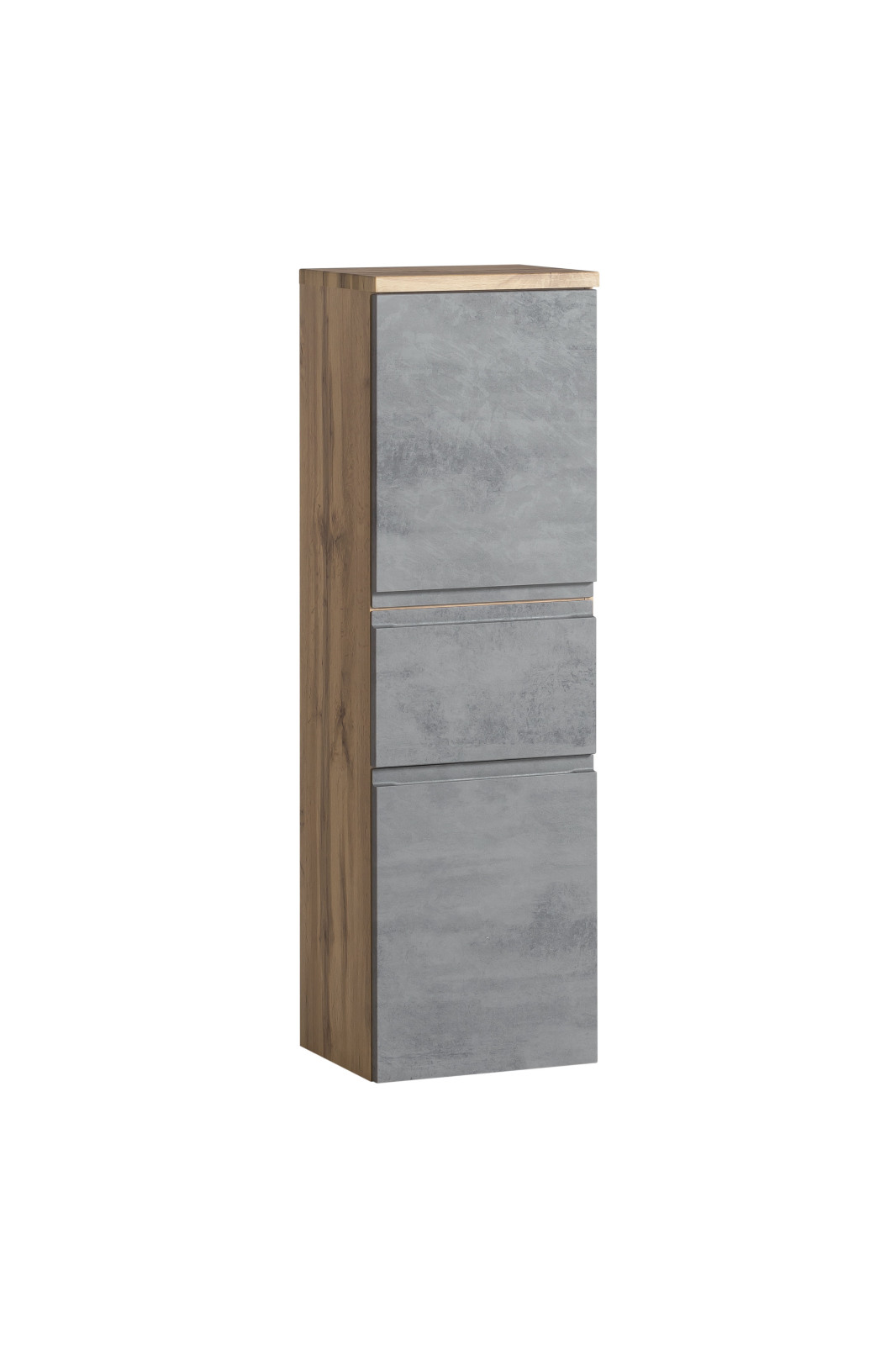 Midischrank - Wotaneiche - Oxid Beton - 40 cm
