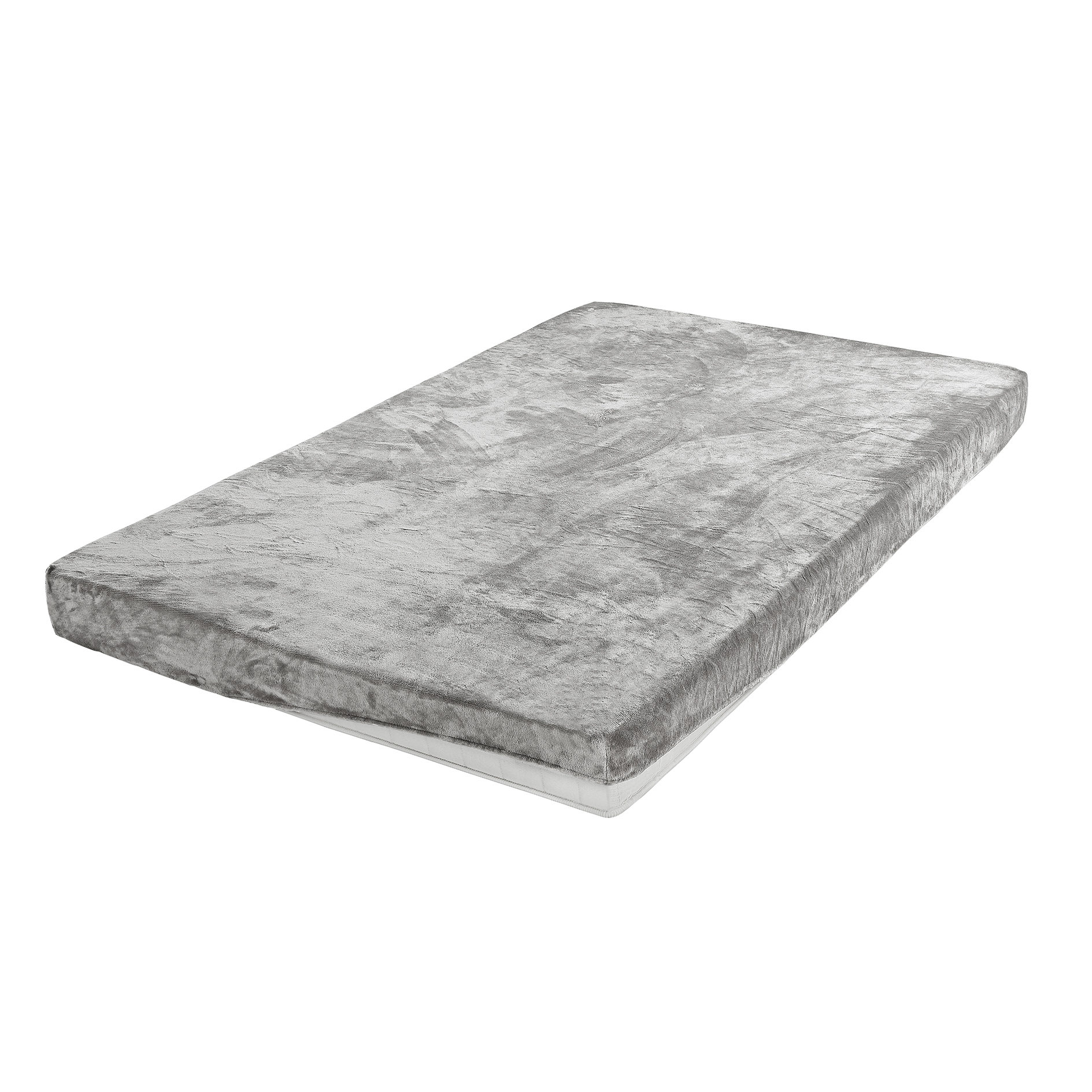 Mikrofaser-Spannbetttuch - grau - Cashmere-Like - 100x200 cm