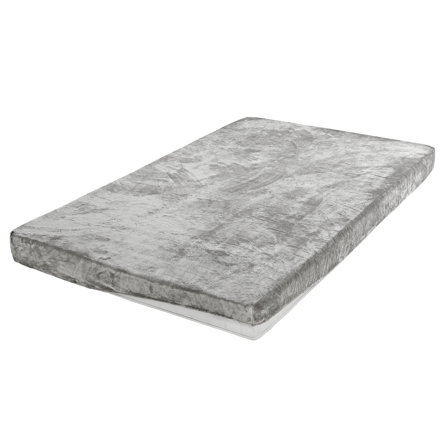 Mikrofaser-Spannbetttuch - grau - Cashmere-Like - 150x200 cm