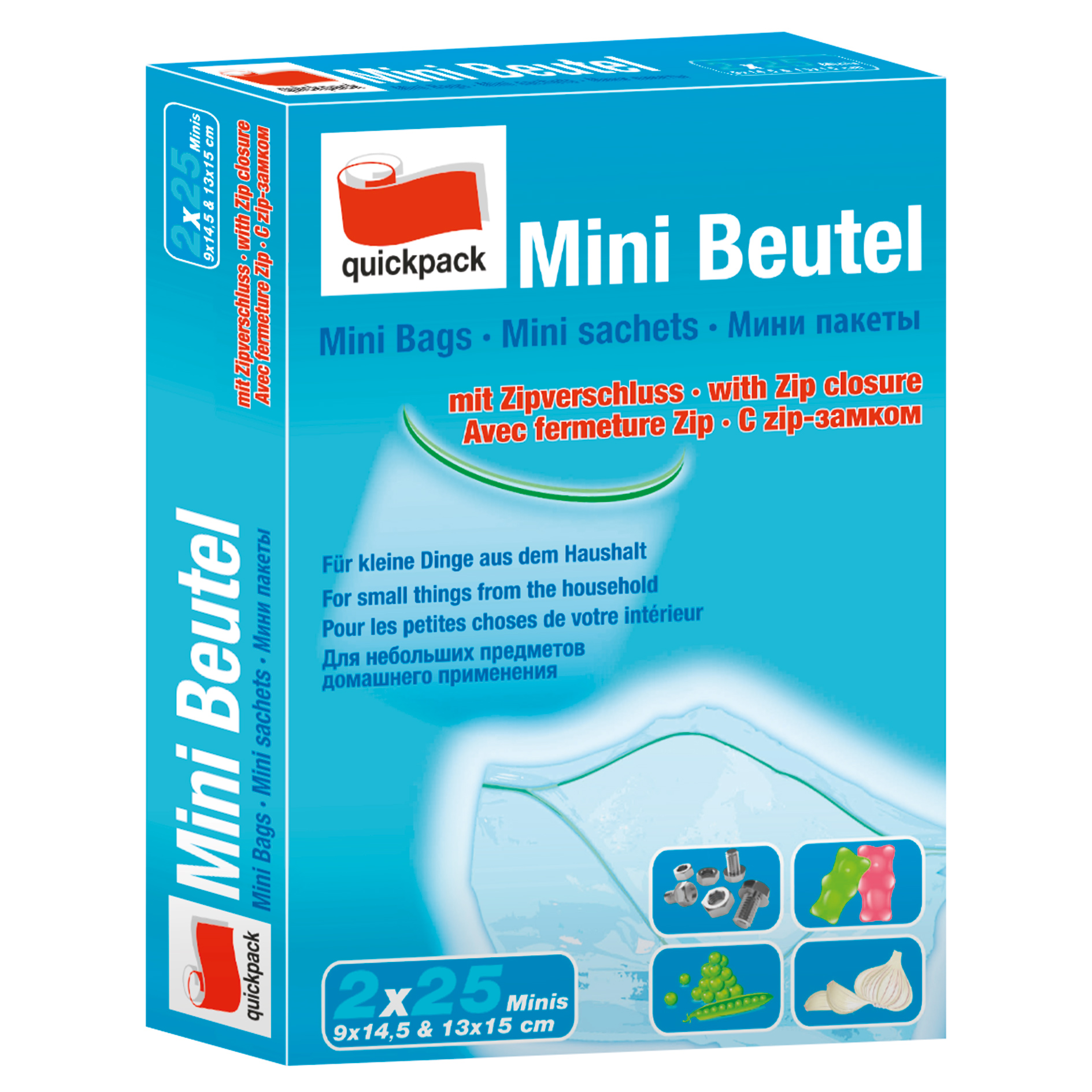 Mini Beutel - transparent - 2x 25 Stück