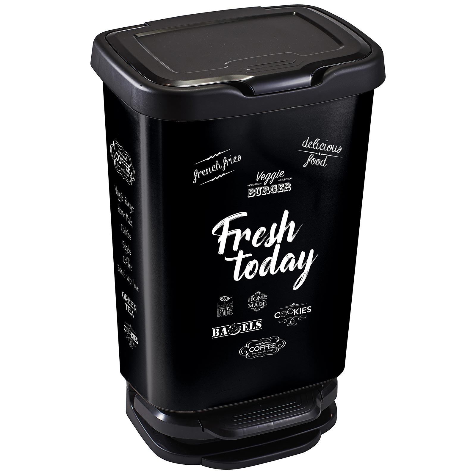 Mülleimer - schwarz - Fresh Today - 40 Liter
