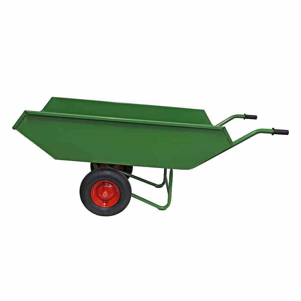 Muldenkuli - grün - Metall - 450 Liter