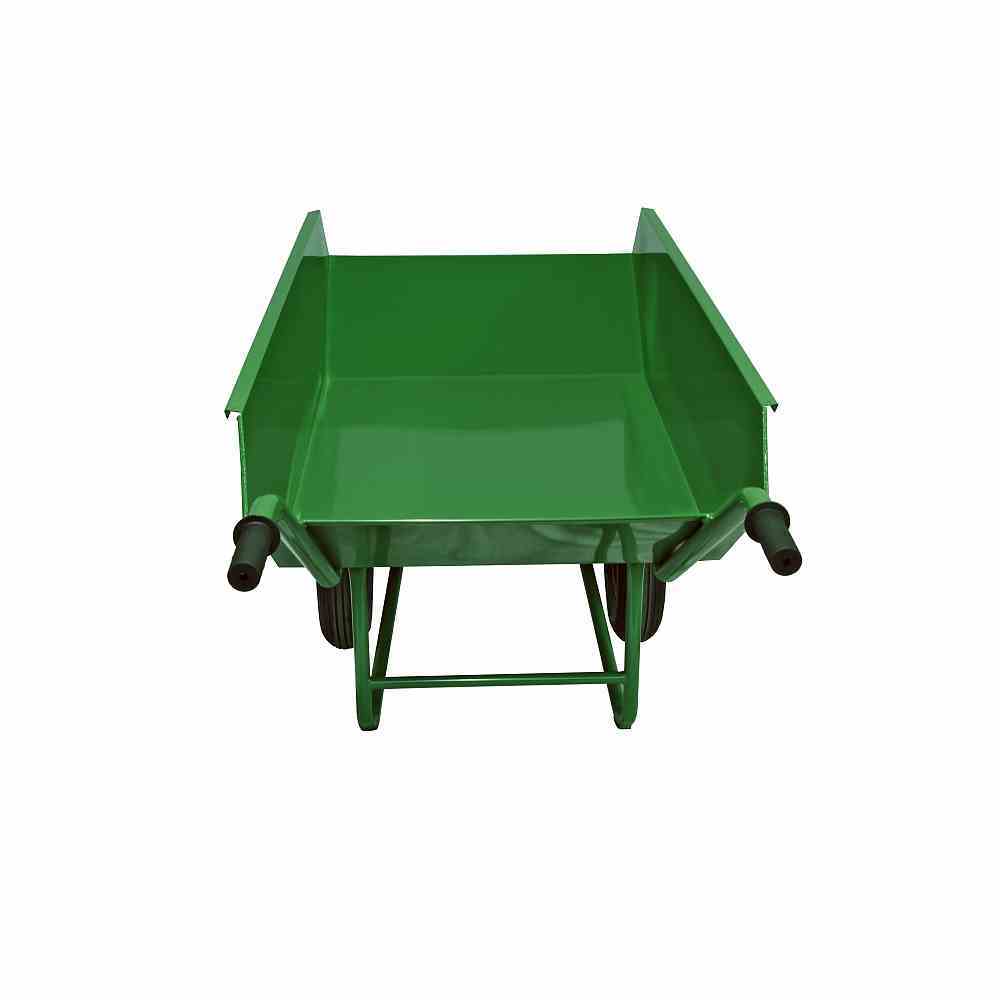 Muldenkuli - grün - Metall - 450 Liter