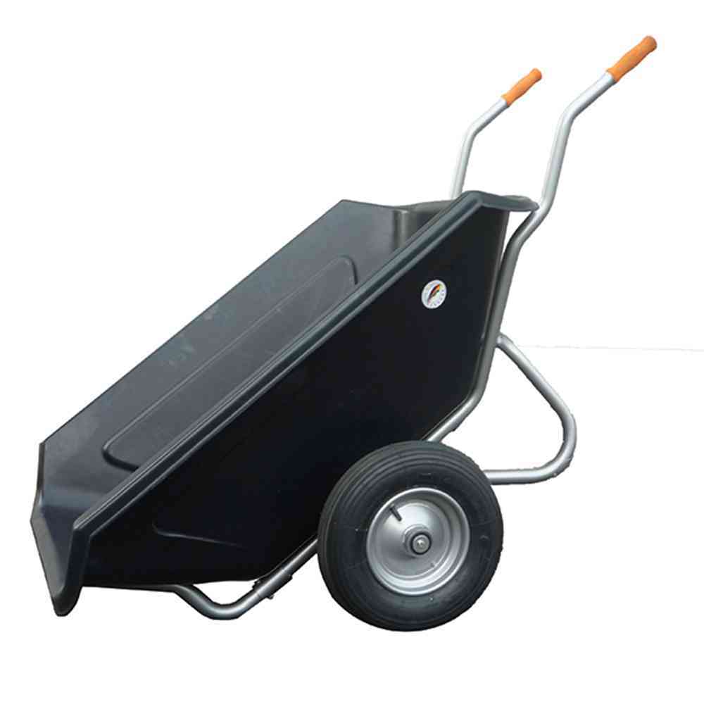 Muldenkuli - schwarz - Kunststoff - 250 Liter