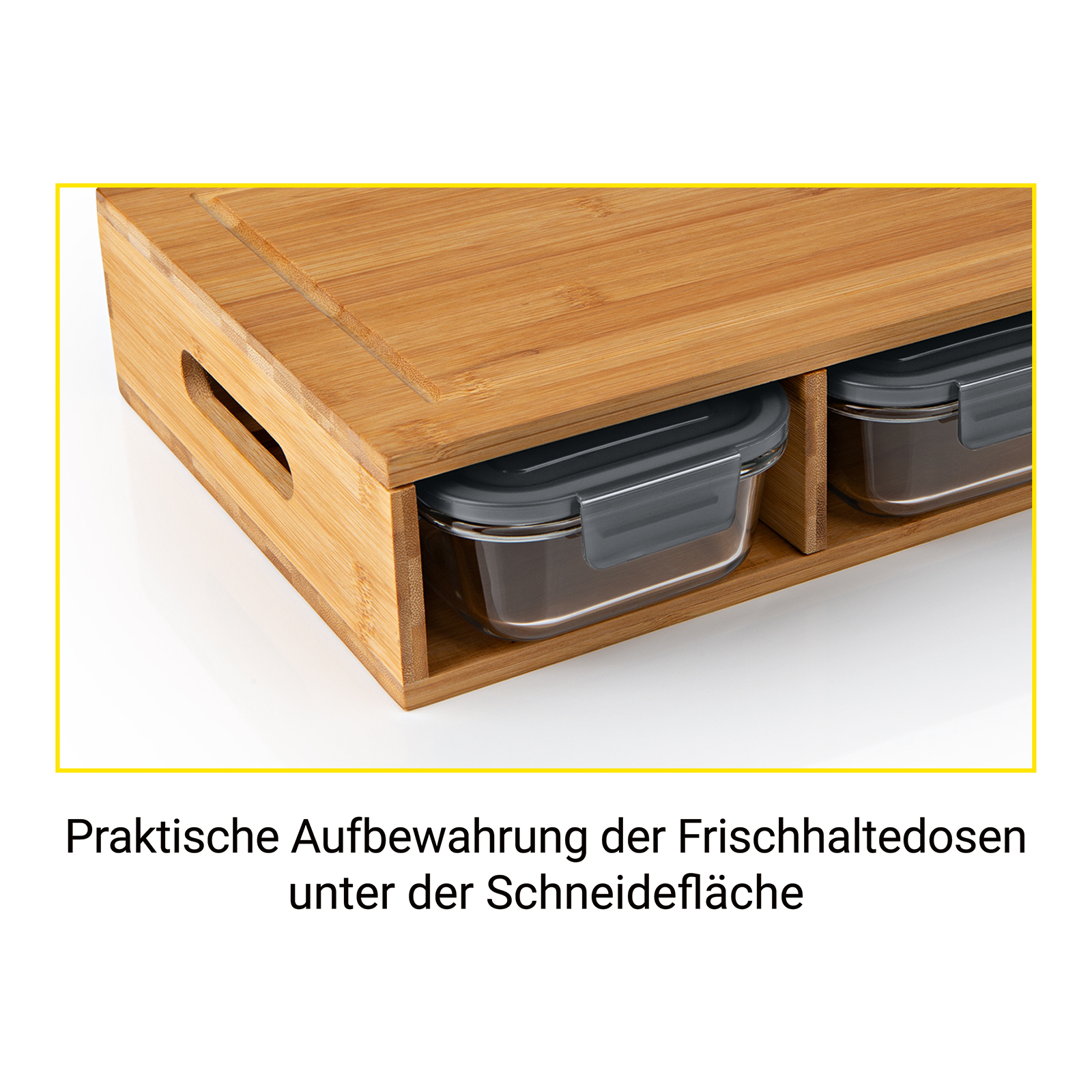 N8WERK Schneidebrett & Klick-it-Dosen - Bambus - 7-teilig | Online bei  ROLLER kaufen
