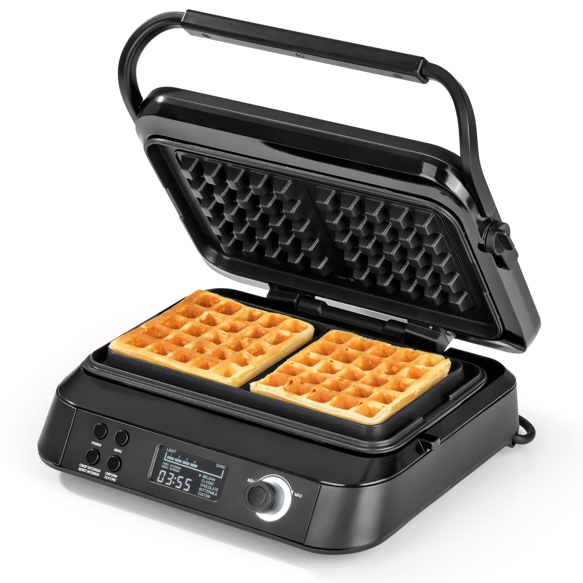 N8WERK Waffeleisen 07707 - schwarz - 7 Bräunungsstufen