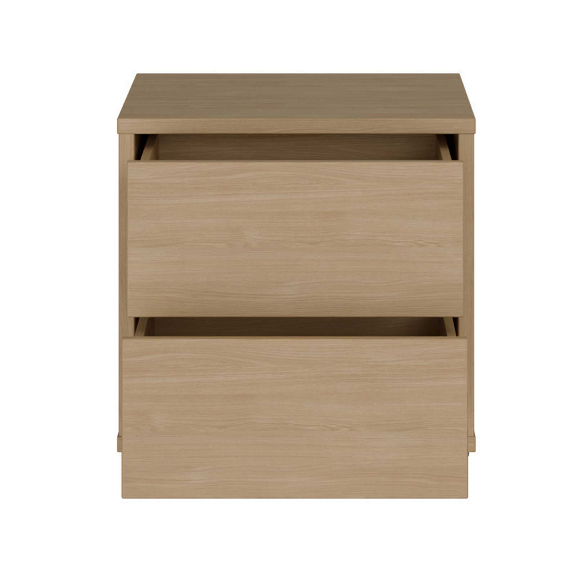 Nachtkommode - Elegancia Eiche - 2 Schubkästen - 50 cm