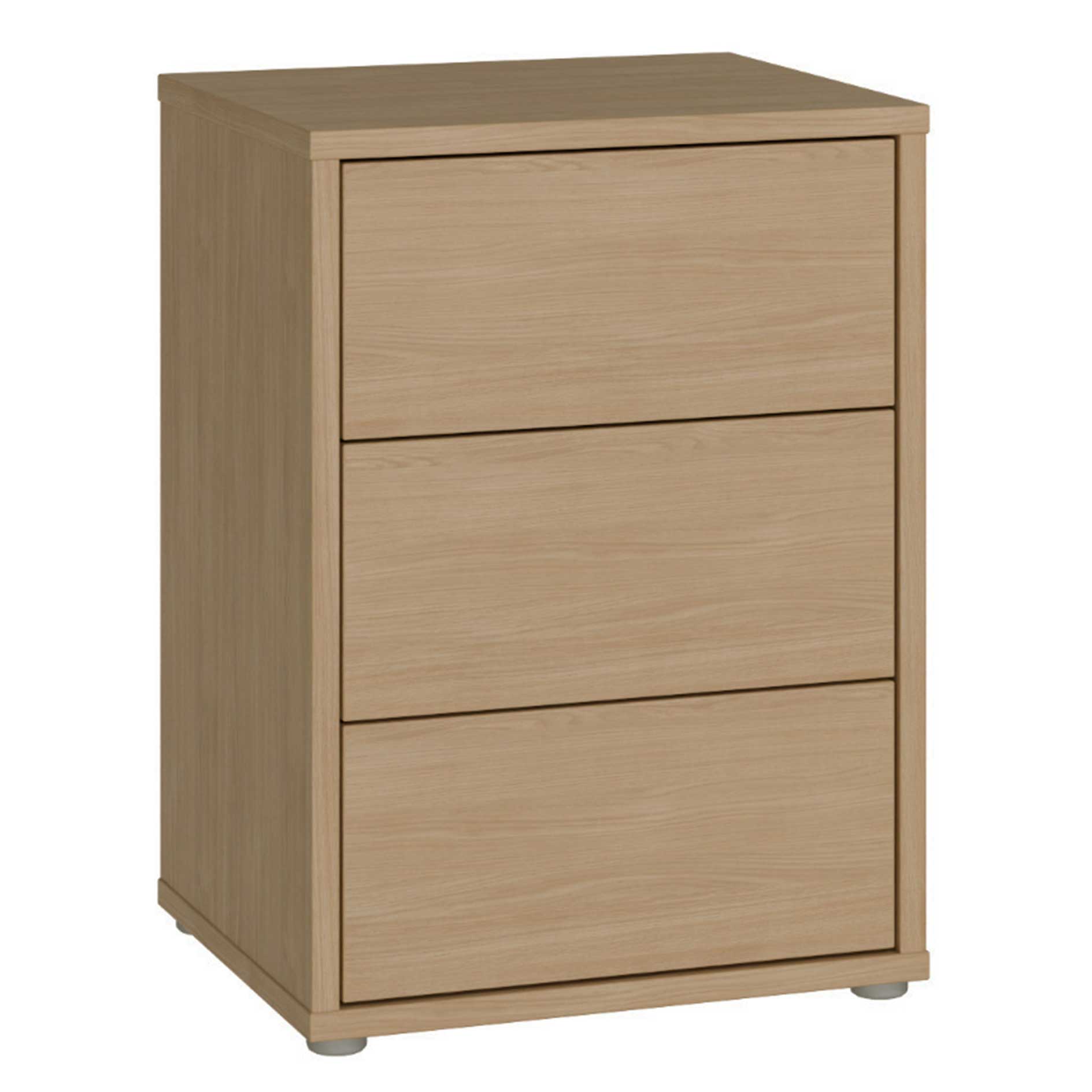 Nachtkommode - Elegancia Eiche - 3 Schubkästen - 50 cm