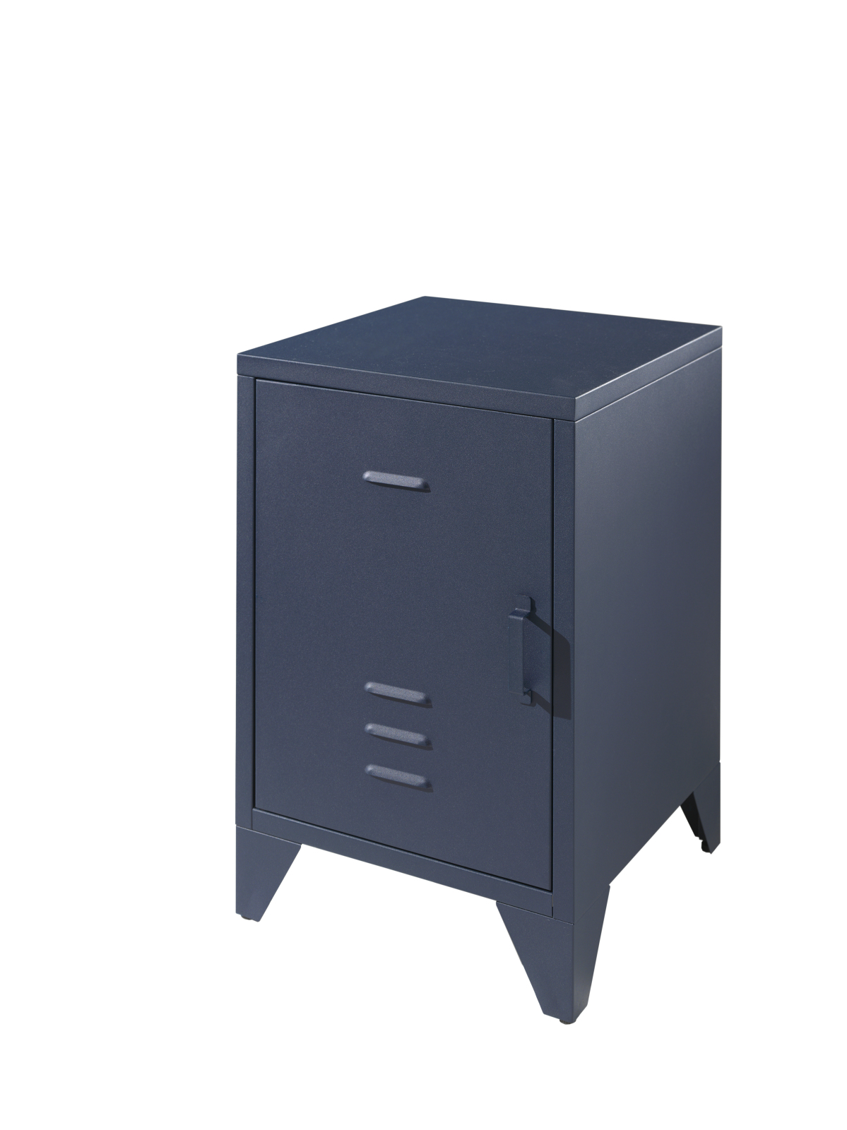 Nachtkonsole - blau matt - 40 cm breit