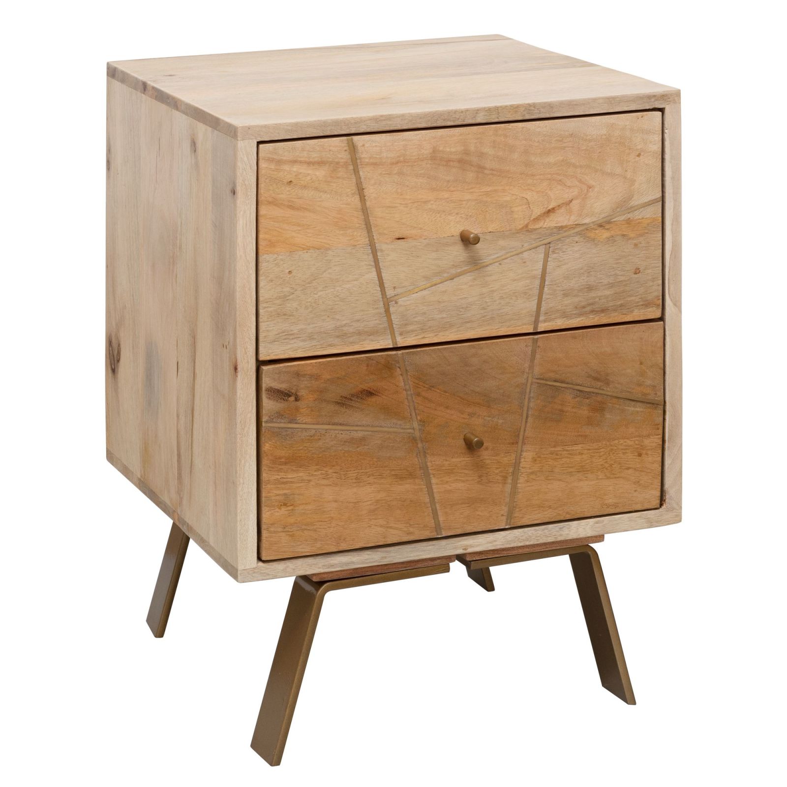 Nachtkonsole - Mango Massivholz - 40 cm