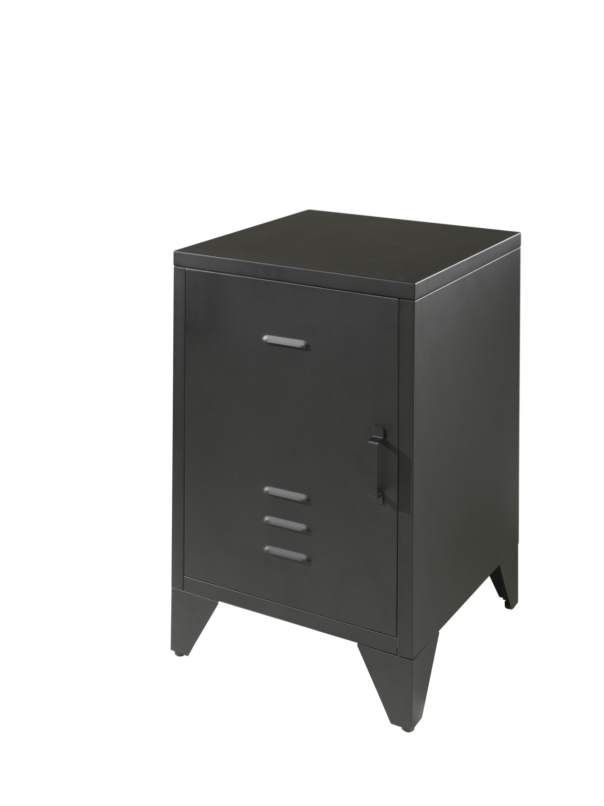 Nachtkonsole - schwarz matt - 40 cm breit
