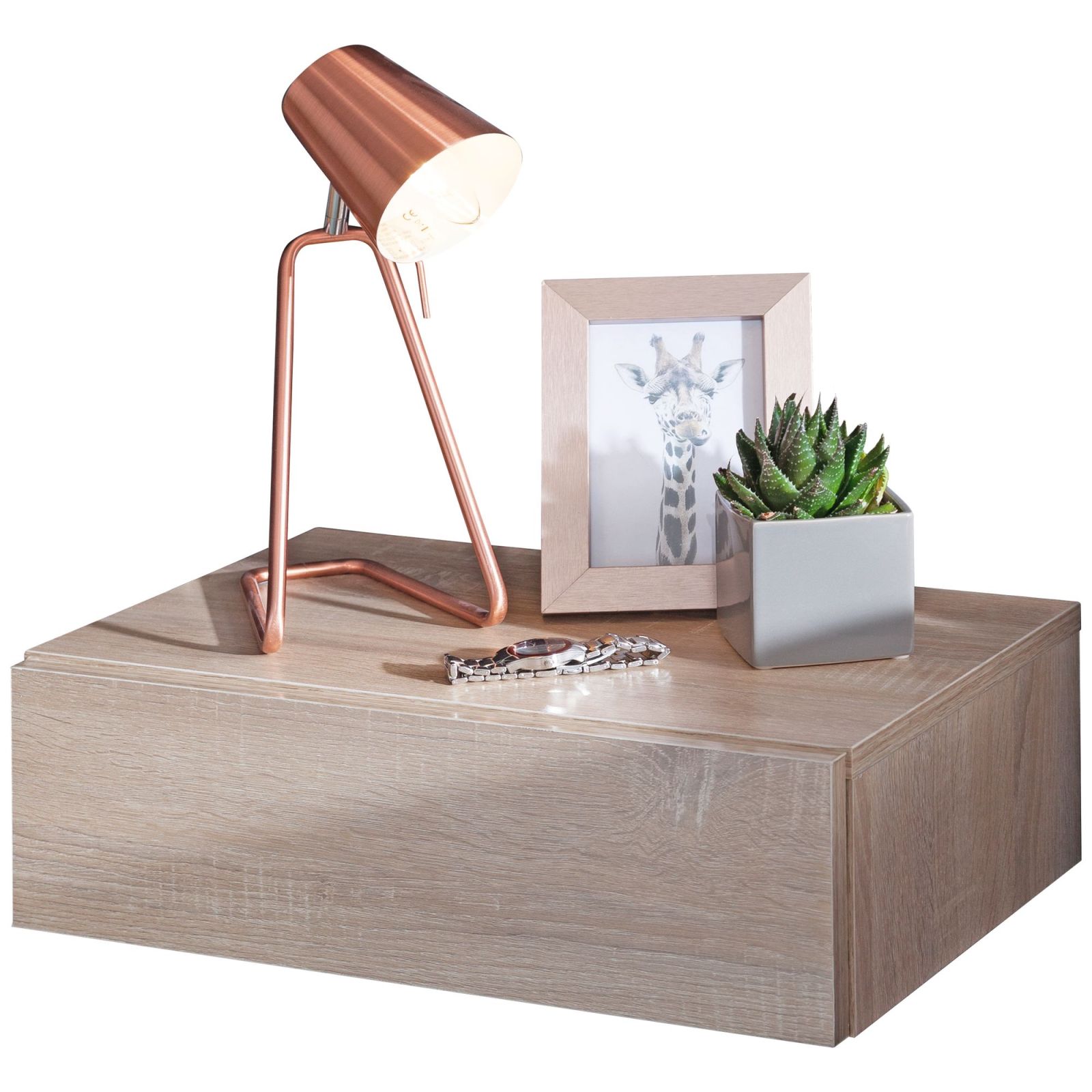Nachtkonsole - Sonoma Eiche - eine Schublade - 46 cm