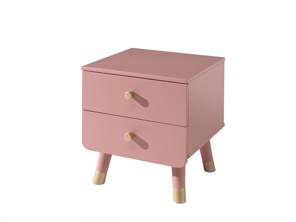 Nachttisch BILLY - terra-rosa - 2 Schubkästen