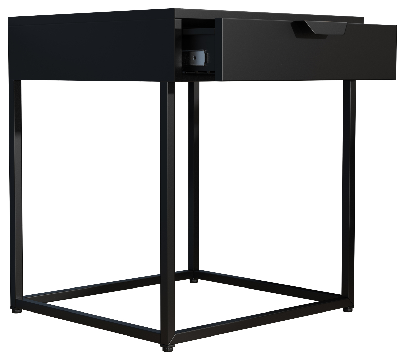 Nachttisch FLOKAS S - schwarz - Metall