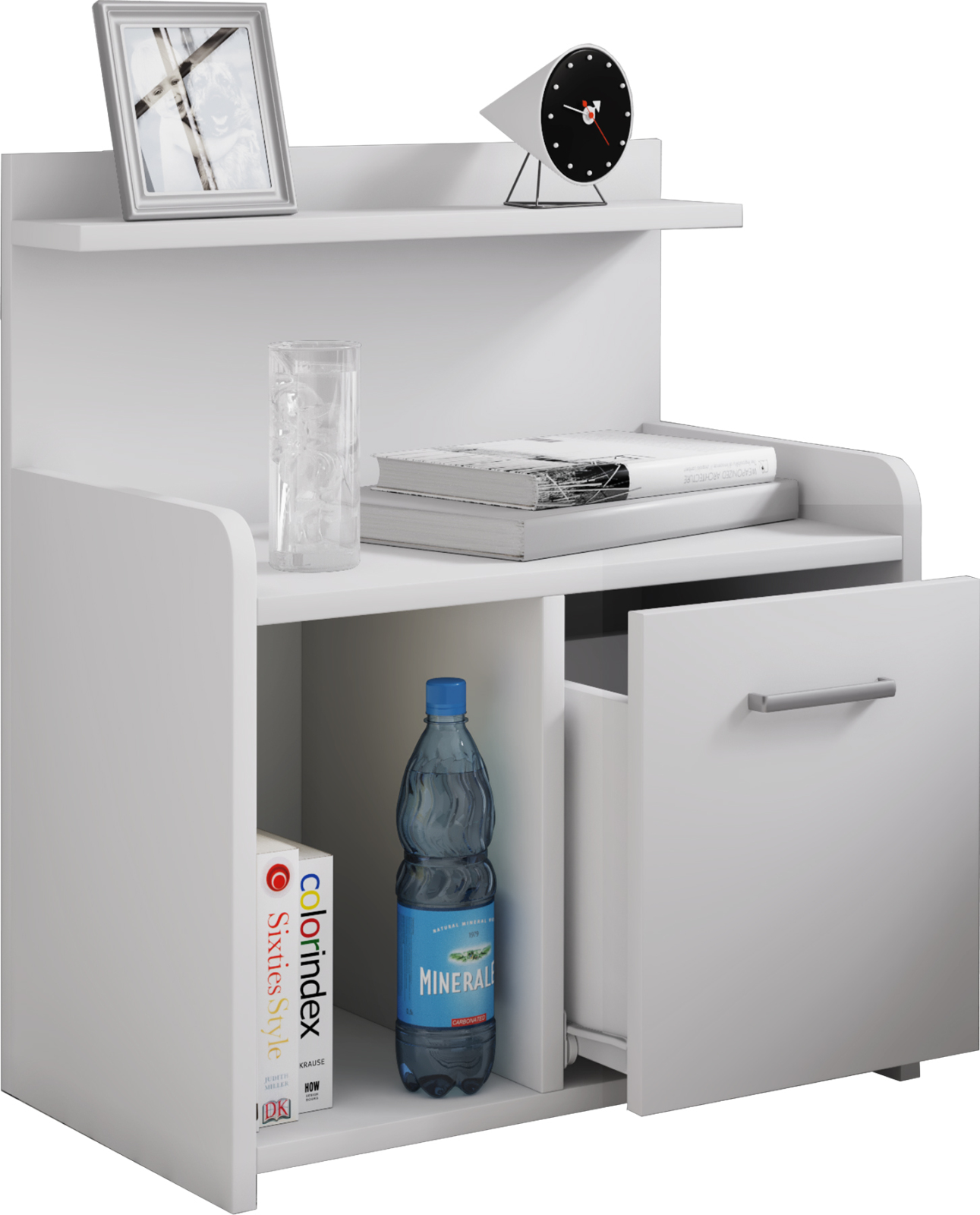 Nachttisch NILASA - weiß - 60 cm breit