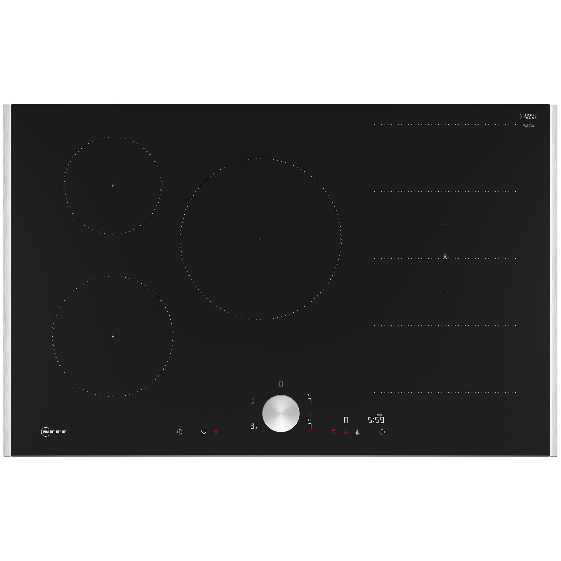 NEFF Einbau-Induktionskochfeld T68TTV4L0 - 80 cm