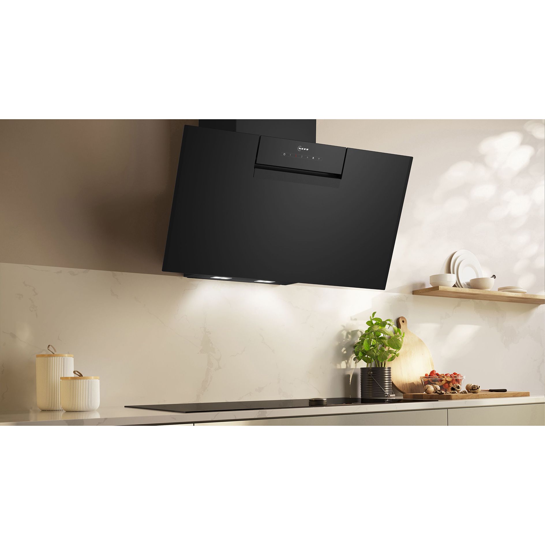 NEFF Kopffreihaube D85IFN1S0 - schwarz - A+