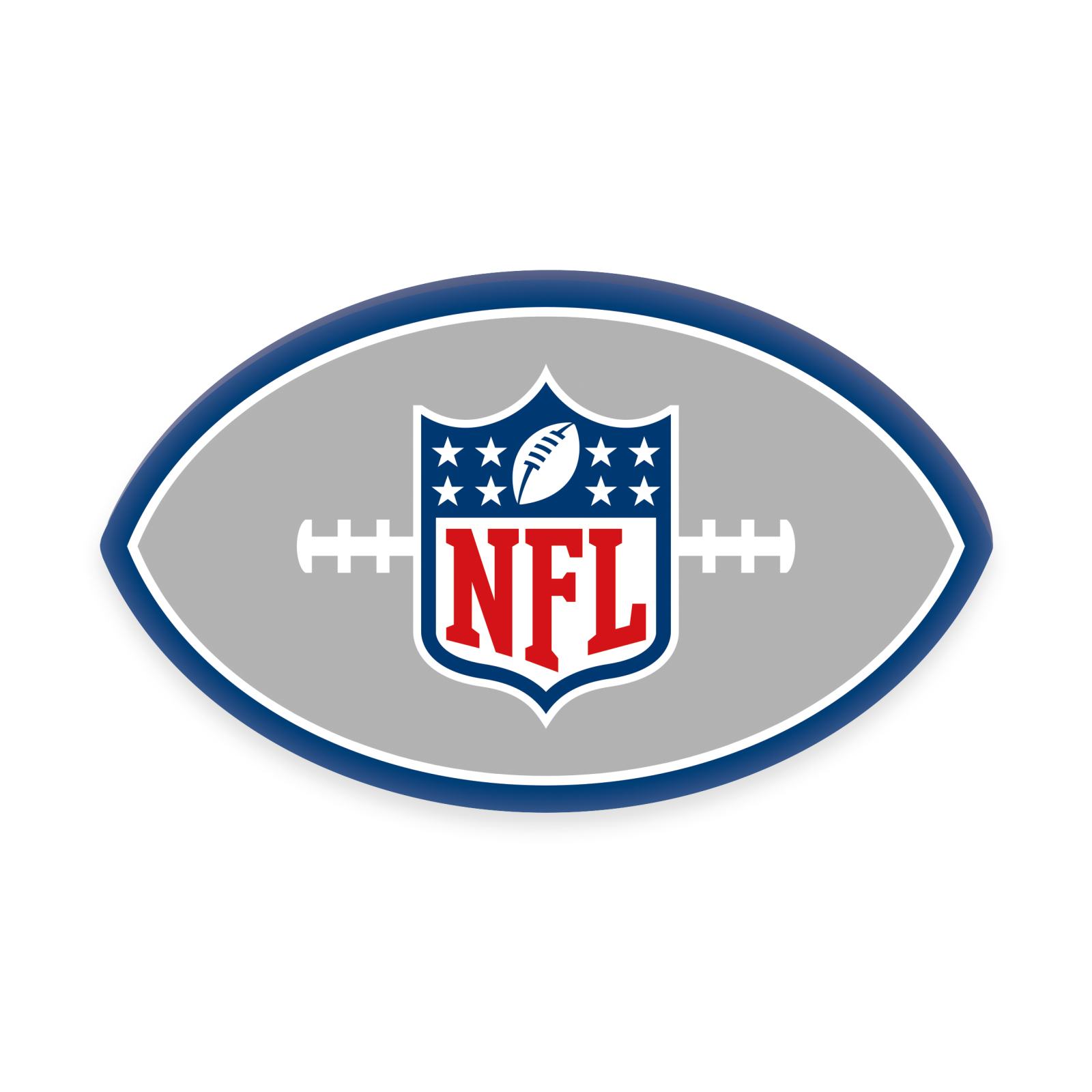 NFL Konturenkissen - bunt - Soft Velboa