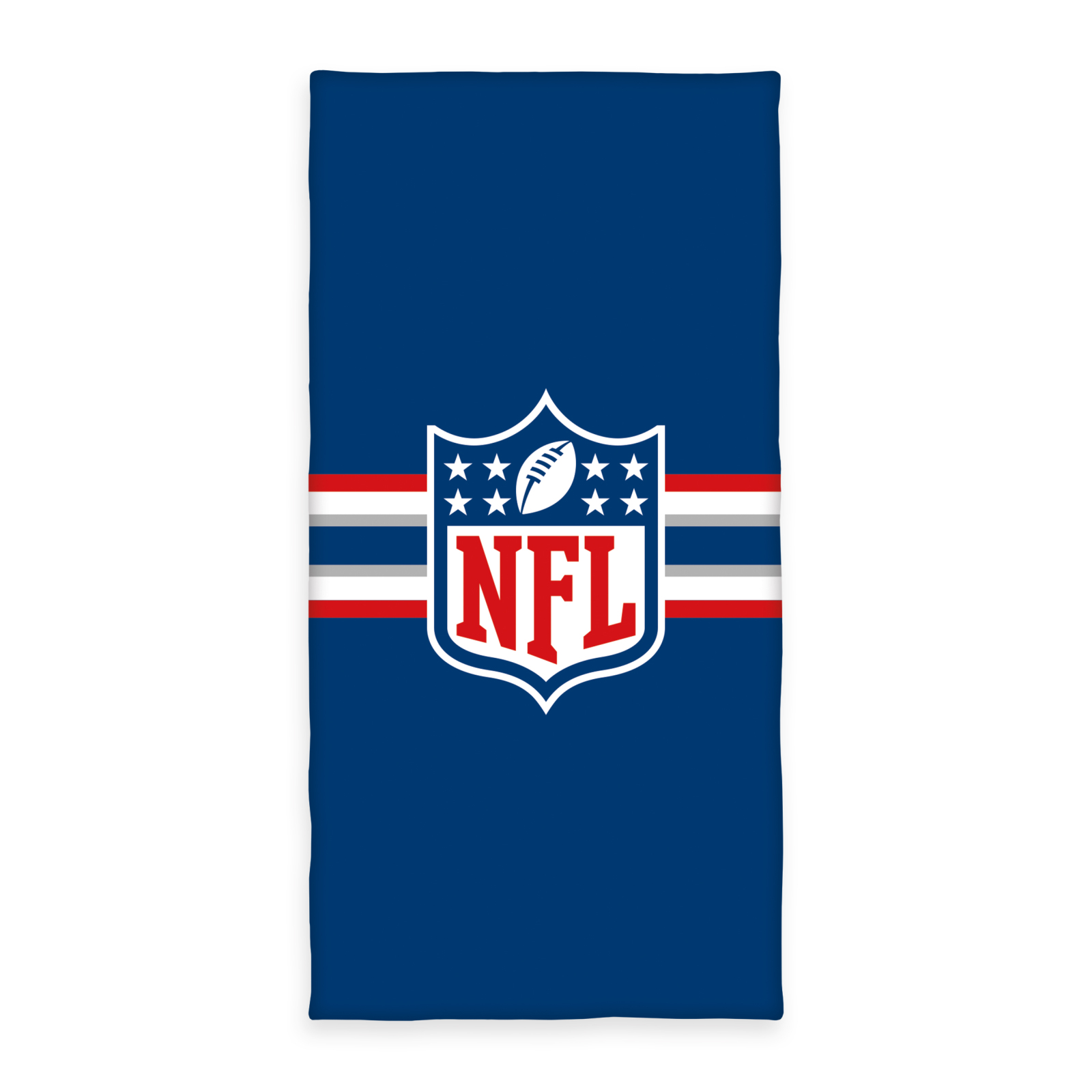 NFL-Velourstuch - blau-weiß-rot-grau - 75x150 cm