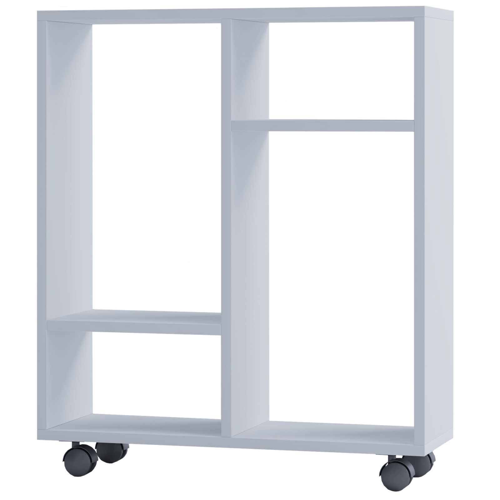 Nischenwagen DREMALA - weiß - rollbar