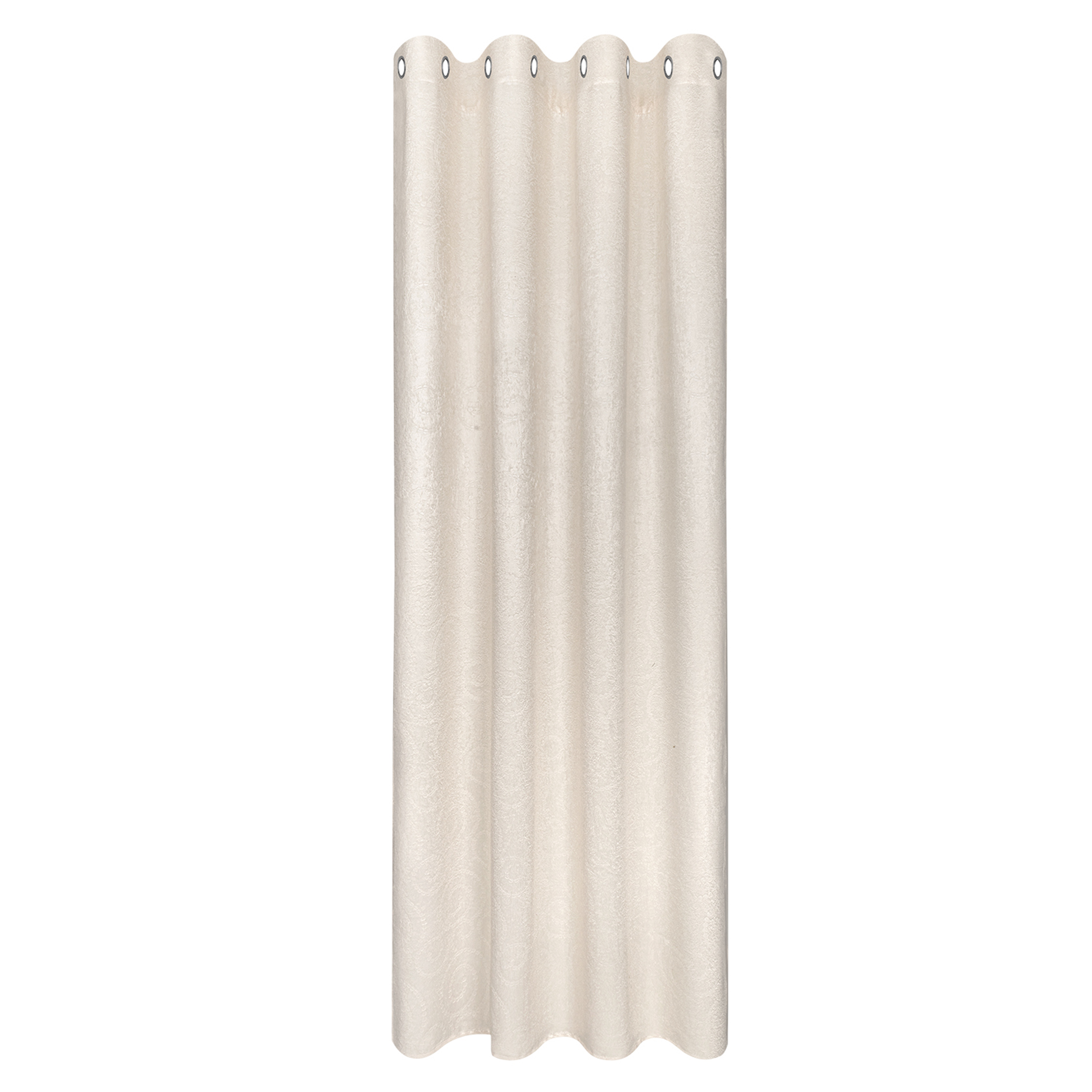 Ösenschal - beige - Prägung - 140x245 cm