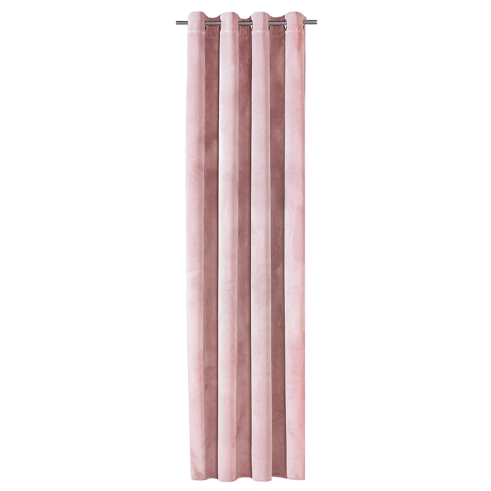 Ösenschal - rosé - Samt - 140x235 cm
