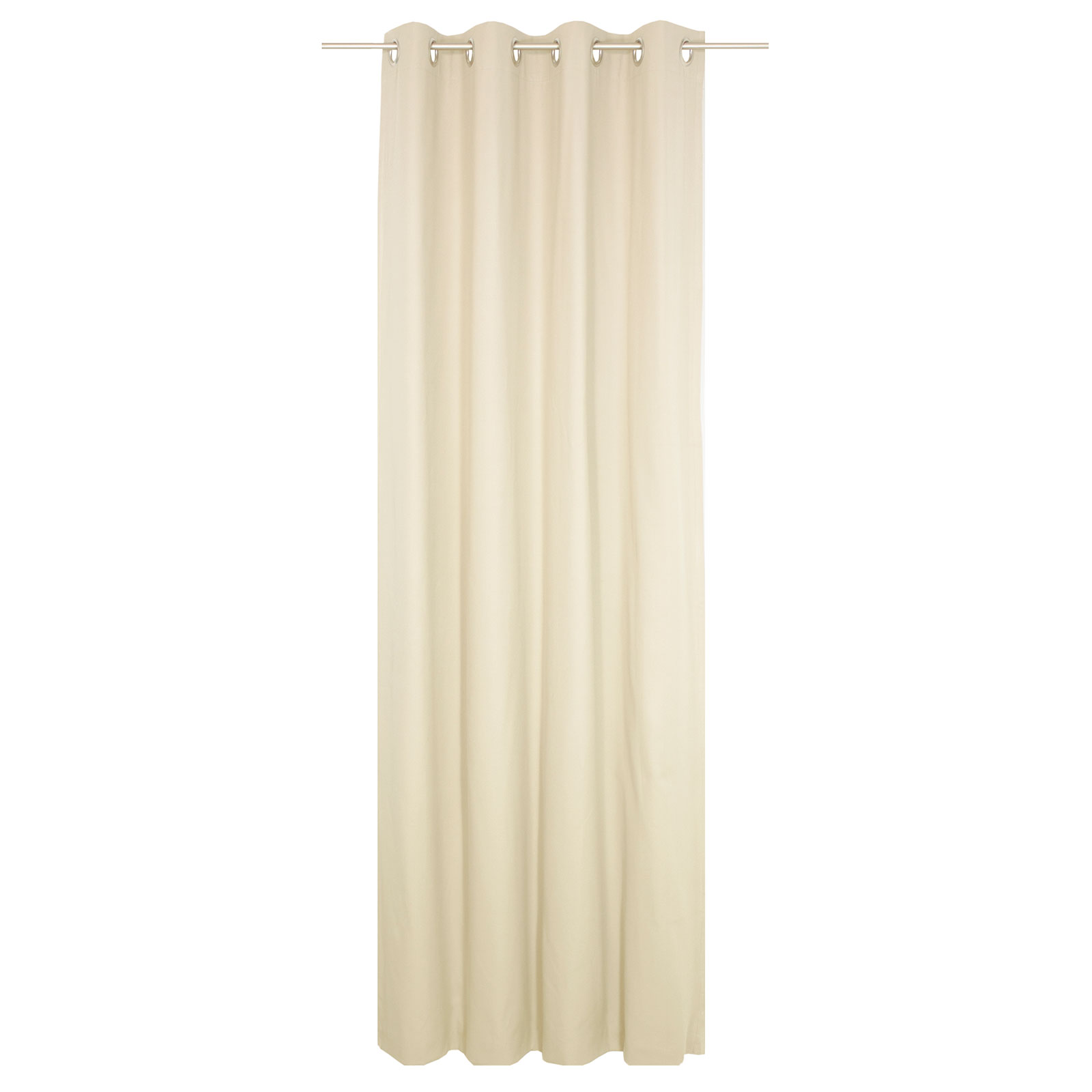 Ösenvorhang WIRTHNATUR - beige - 2-lagig - 130x175 cm