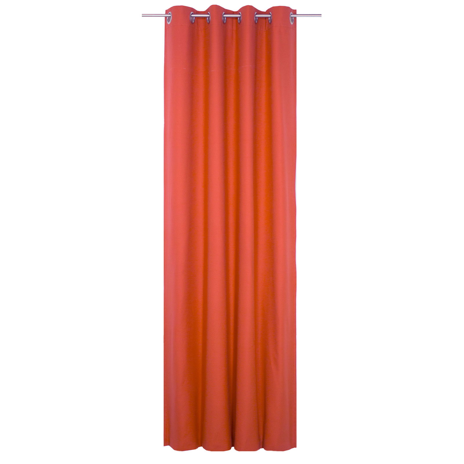 Ösenvorhang WIRTHNATUR - rot - 1-lagig - 130x245 cm