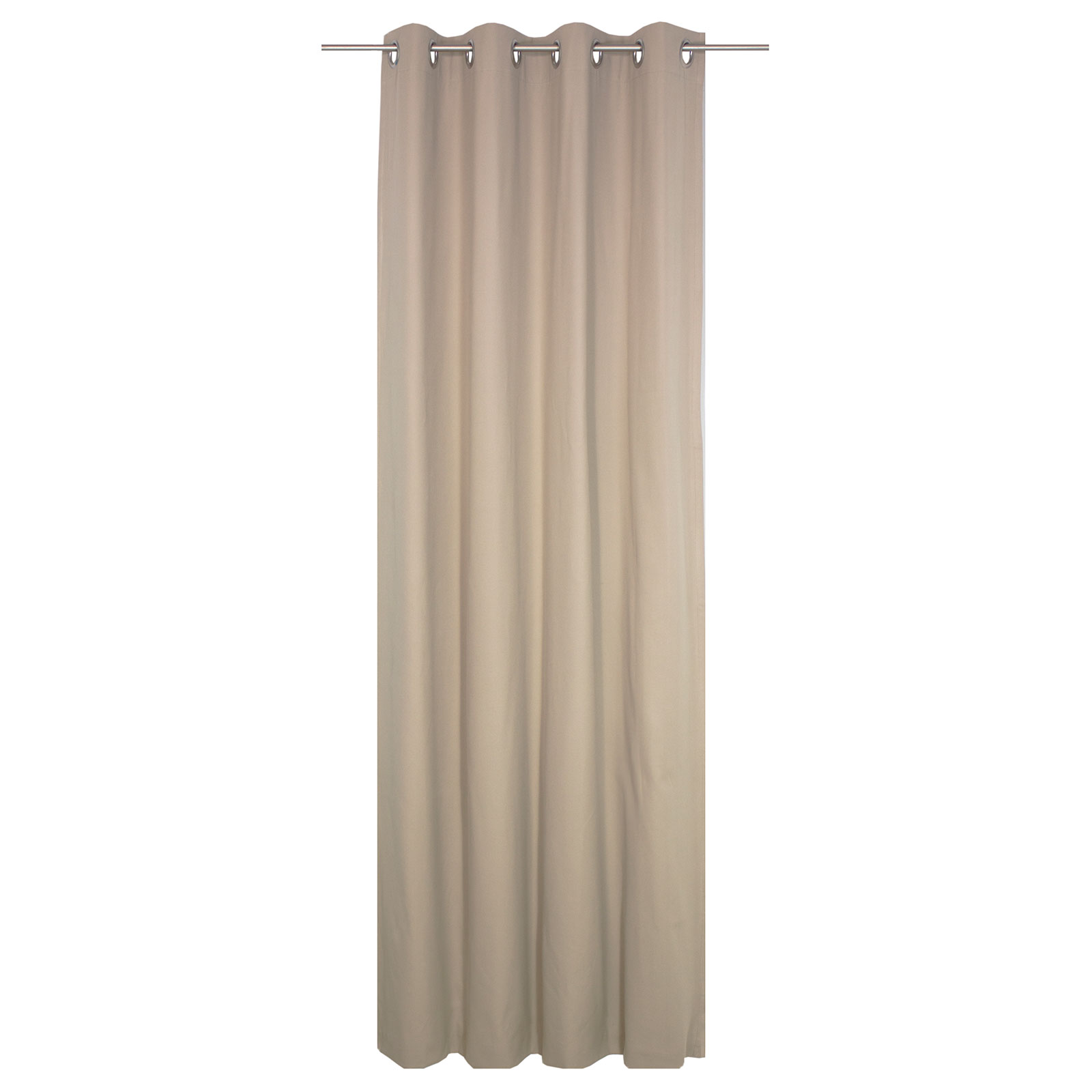 Ösenvorhang WIRTHNATUR - taupe - 1-lagig - 130x260 cm