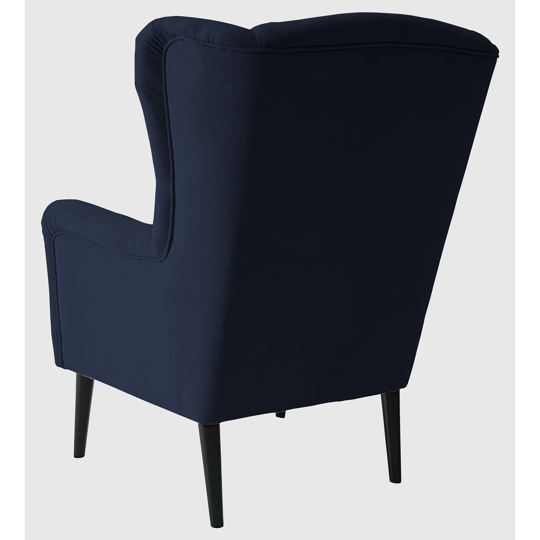 Ohrensessel - deep blue - Wellenfederung - Microfaser