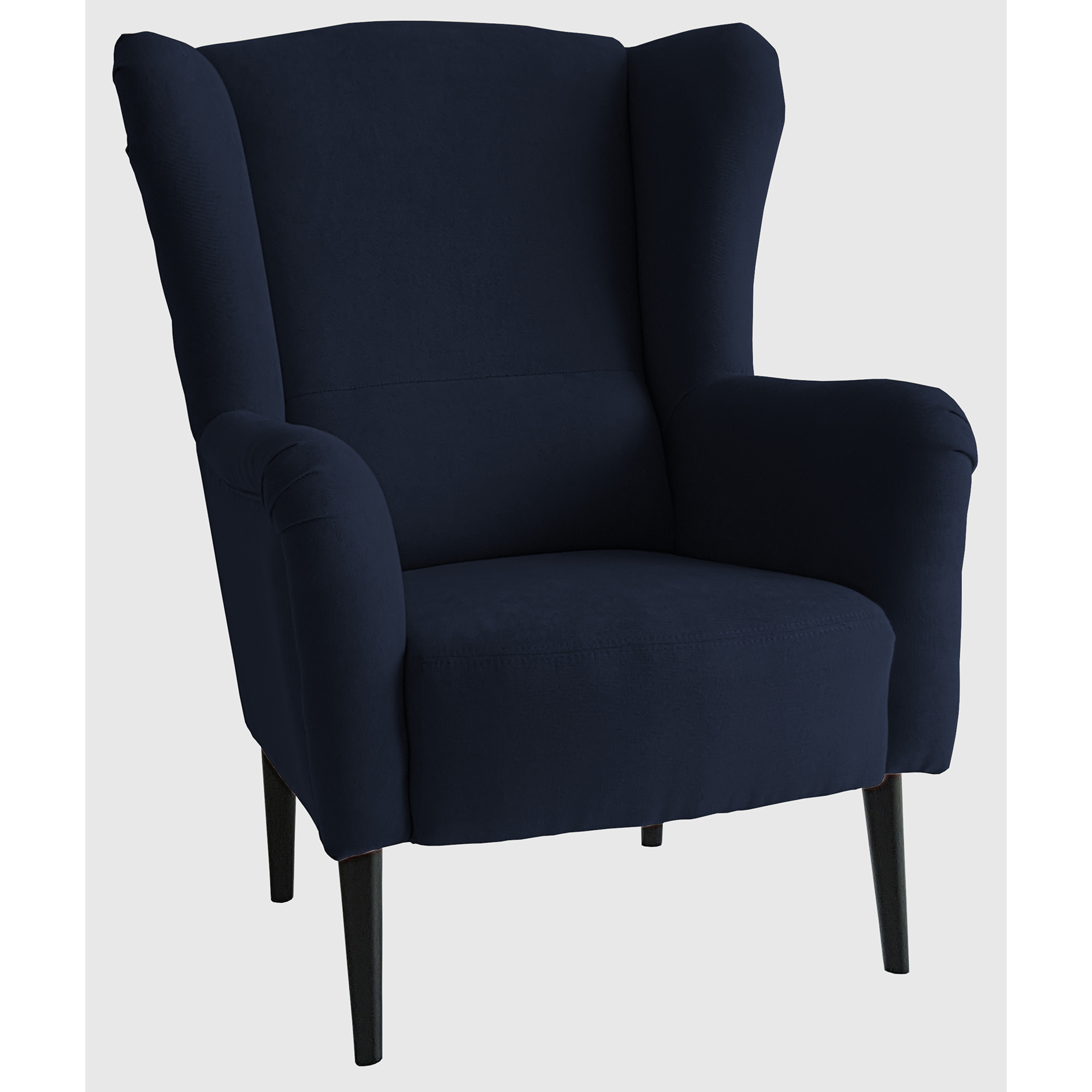 Ohrensessel - deep blue - Wellenfederung - Microfaser