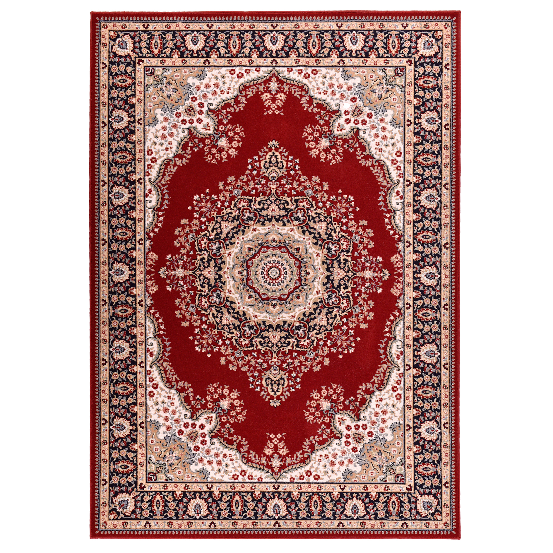 Orient-Teppich DOLNA - rot - Schurwolle - 50x80 cm