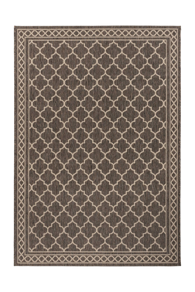 Outdoor-Kurzflorteppich SPLASH 300 - braun-creme - 80x150 cm